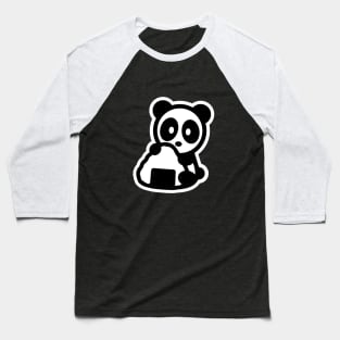 Panda Onigiri Bambu Brand Foodie Roll Maki Vinegar Seaweed Nori Fish Raw Seafood Sashimi Salmon Kani Japanese Japan Soy Sauce Wasabi Roe Baseball T-Shirt